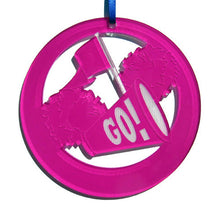 Load image into Gallery viewer, Cheer Megaphone Laser-Etched Ornament - Ballet Gift Shop