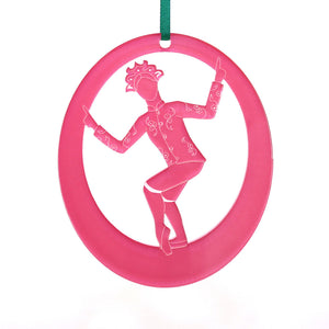Chinese Tea Lady Laser-Etched Ornament - Ballet Gift Shop