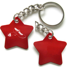 Load image into Gallery viewer, Dance-Themed Key Chain - Star (Choose from 6 designs)