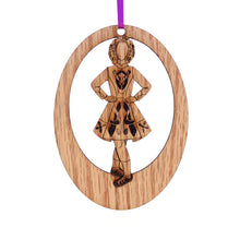 Load image into Gallery viewer, Irish Step Dancer Girl Laser-Etched Ornament - Ballet Gift Shop