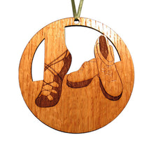 Load image into Gallery viewer, Irish Step Dance Shoes Laser-Etched Ornament - Ballet Gift Shop