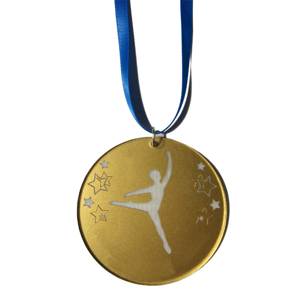 Male Dancer "Gold" Medal An Inexpensive but Snazzy Award Made in USA