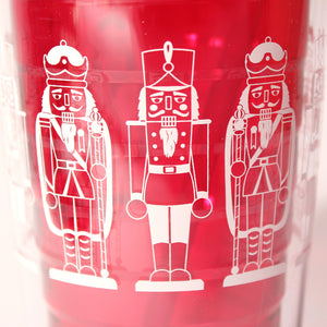Red Nutcracker Tumbler (detail) - Made in USA