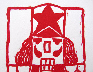 "Red Nutcracker" 5x7 Art Print - Ballet Gift Shop