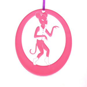 Small Mouse Laser-Etched Ornament - Ballet Gift Shop