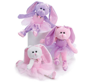 10" Plush Ballerina Bunnies - Ballet Gift Shop