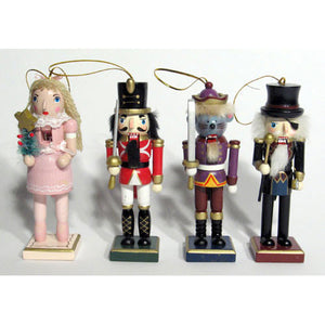 5" Nutcracker Ballet Character Ornaments (With Pink Clara) - Ballet Gift Shop