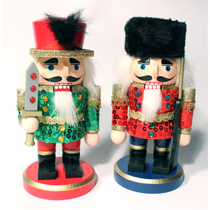 7" Chubby Sequined Nutcrackers - Ballet Gift Shop