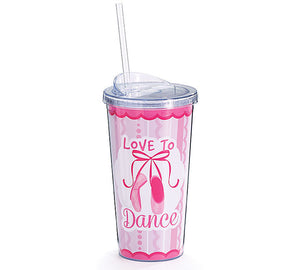 Love to Dance Ballet 20 oz. Travel Cup - Ballet Gift Shop