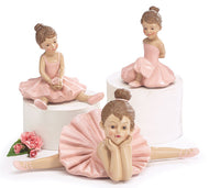 Resin Pink Ballerina Figurines