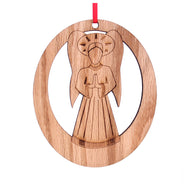 Angel Laser-Etched Ornament - Ballet Gift Shop