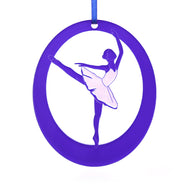 Arabesque Laser-Etched Ornament - Ballet Gift Shop
