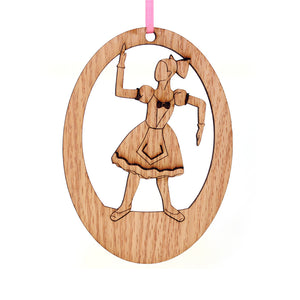 Ballerina Doll Laser-Etched Ornament - Ballet Gift Shop