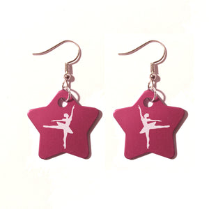 Ballerina Metal Earrings