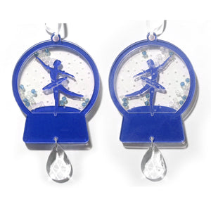 Ballerina Dancer Snow Globe Ornament