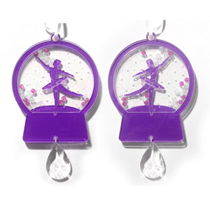 Ballerina Dancer Snow Globe Ornament