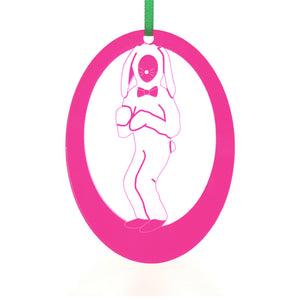 Toy Bunny Laser-Etched Ornament - Ballet Gift Shop
