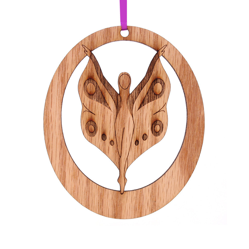 Butterfly Dancer Laser-Etched Ornament - Ballet Gift Shop