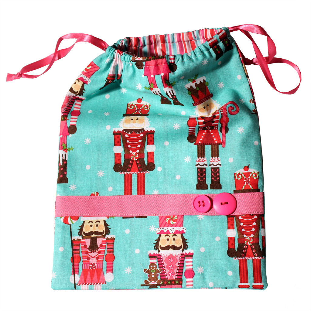 Candy Nutcracker Drawstring Tote Bags (Choose from 2 Colors) - Ballet Gift Shop