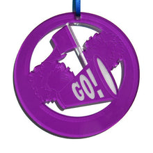 Load image into Gallery viewer, Cheer Megaphone Laser-Etched Ornament - Ballet Gift Shop