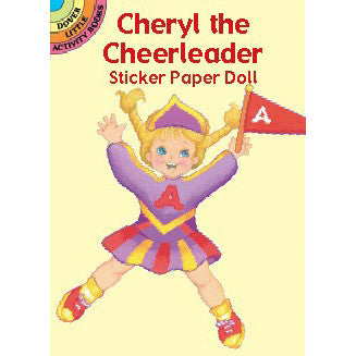 Cheryl the Cheerleader Sticker Paper Doll - Ballet Gift Shop