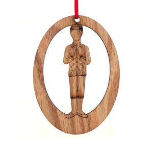 Chinese Boy Laser-Etched Ornament - Ballet Gift Shop