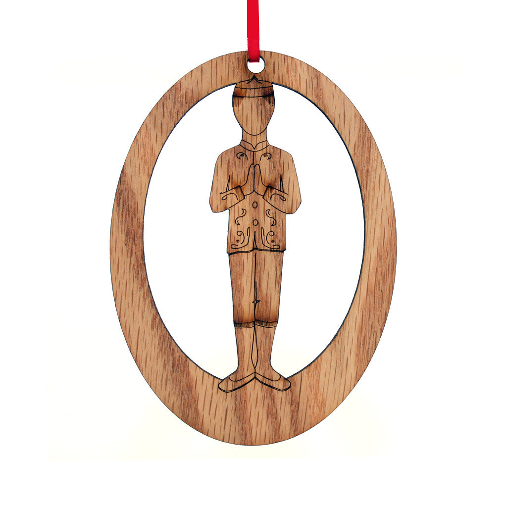 Chinese Boy Laser-Etched Ornament - Ballet Gift Shop