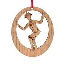 Load image into Gallery viewer, Chinese Tea Lady Laser-Etched Ornament - Ballet Gift Shop
