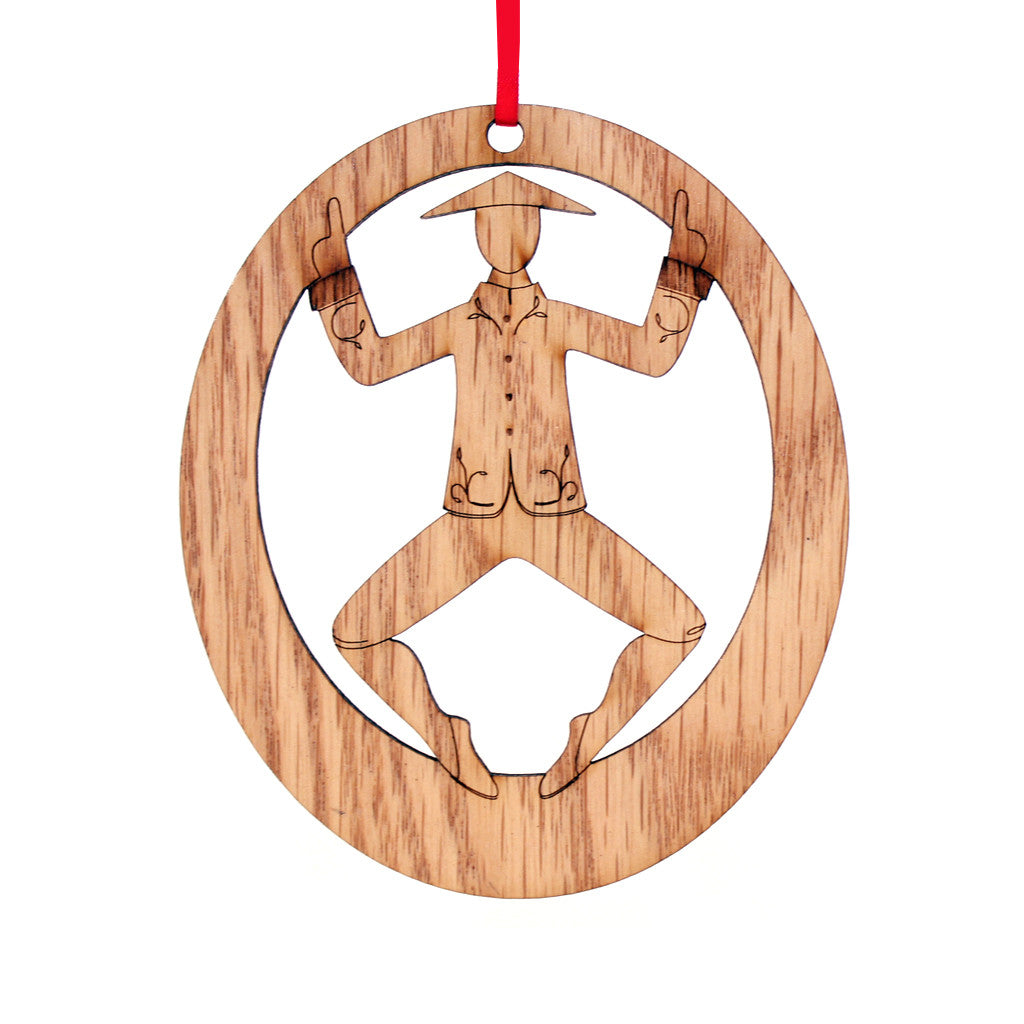 Chinese Tea Laser-Etched Ornament - Ballet Gift Shop