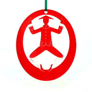 Chinese Tea Laser-Etched Ornament - Ballet Gift Shop
