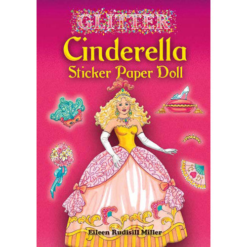 Glitter Cinderella Sticker Paper Doll - Ballet Gift Shop