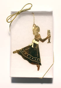 Clara / Marie Gold-Plated Ornament - Ballet Gift Shop