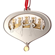 Clara, Prince & Angels Layered Ornament - Ballet Gift Shop
