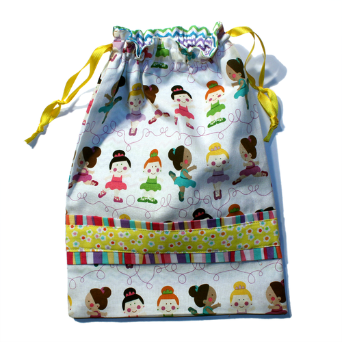 Colorful Tiny Dancers Drawstring Tote