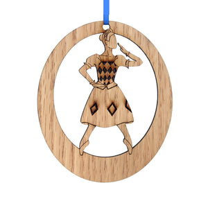 Columbine Doll Laser-Etched Ornament - Ballet Gift Shop