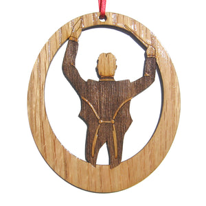 Orchestra Conductor Laser-Etched Ornament