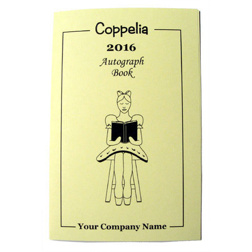 Coppelia Autograph Book - Ballet Gift Shop
