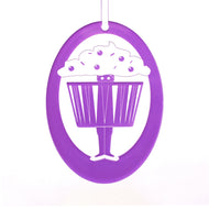 Cupcake Dancer Laser-Etched Ornament - Ballet Gift Shop