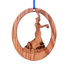 Load image into Gallery viewer, Bata de Cola Flamenco Laser-Etched Ornament - Ballet Gift Shop