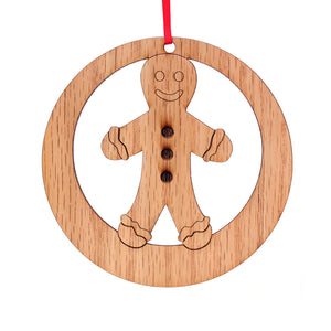 Gingerbread Boy Laser-Etched Ornament - Ballet Gift Shop