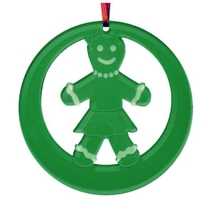 Gingerbread Girl Laser-Etched Ornament - Ballet Gift Shop