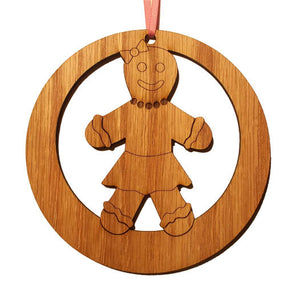 Gingerbread Girl Laser-Etched Ornament - Ballet Gift Shop