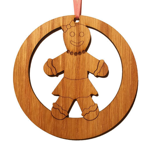 Gingerbread Girl Laser-Etched Ornament - Ballet Gift Shop