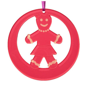 Gingerbread Girl Laser-Etched Ornament - Ballet Gift Shop