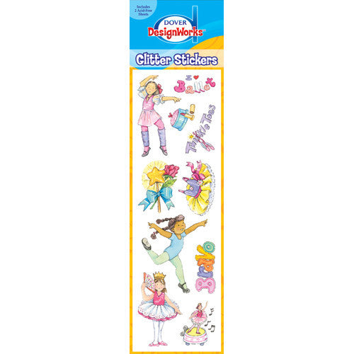 Glitter Ballet Sticker Sheets - 2 pack - Ballet Gift Shop