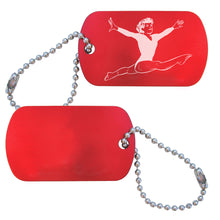 Load image into Gallery viewer, Women&#39;s Gymnastics Bag Tag (Choose from 3 designs) - Ballet Gift Shop