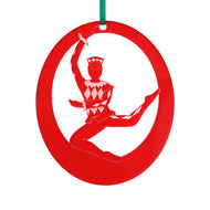 Harlequin Doll Laser-Etched Ornament - Ballet Gift Shop