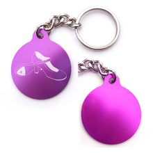 Load image into Gallery viewer, Dance-Themed Key Chain  - Circle (Choose from 6 designs)