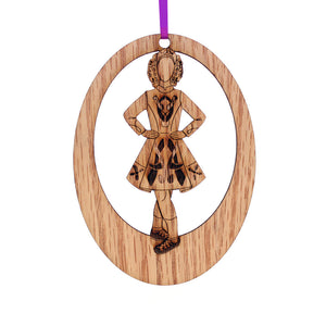 Irish Step Dancer Girl Laser-Etched Ornament - Ballet Gift Shop