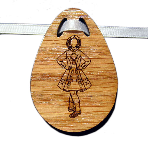 Irish Step Dancer Girl Bouquet Tag